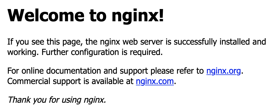 Nginx working